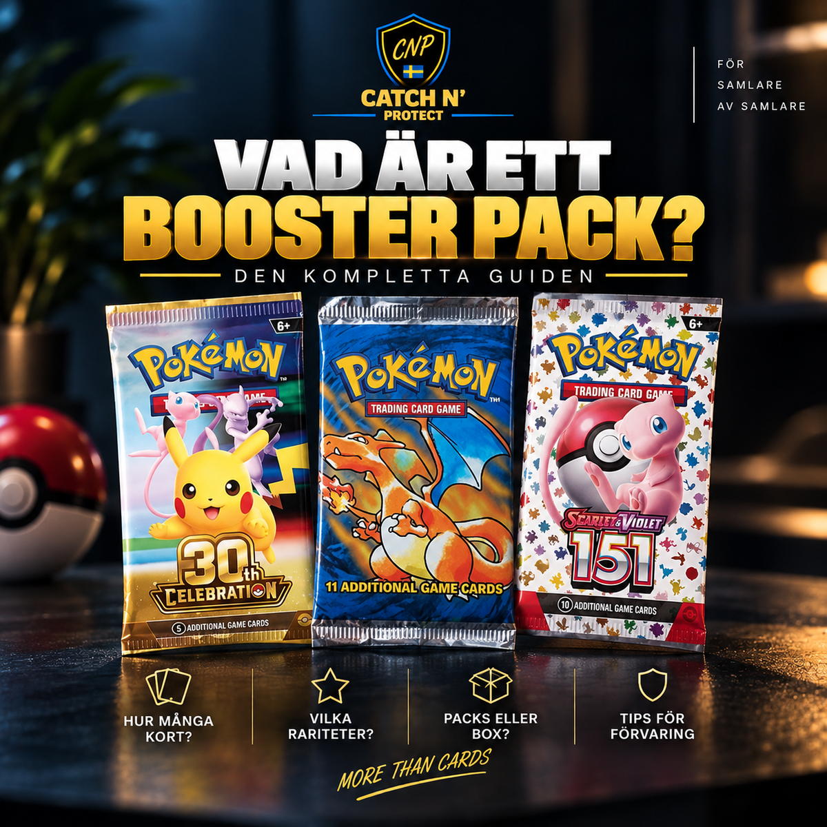 Pokémon Booster Packs – komplett guide om innehåll, rariteter och förvaring | Catch N’ Protect