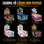 Akrylbox för Pokémon Booster Bundle Display – kompatibla modeller och storlekar