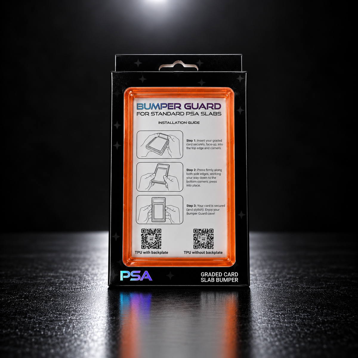 Amber – PSA Premium Card Bumper / Slab Guard för graderade kort | Catch N’ Protect
