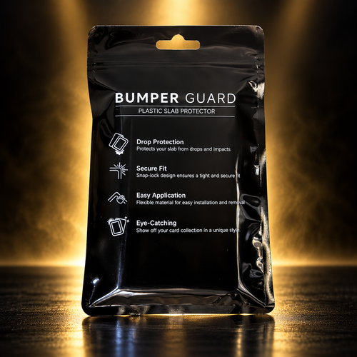 Baksida av förpackning för ACE Card Bumper – Slab Guard skydd för graderade ACE kort | Catch N’ Protect