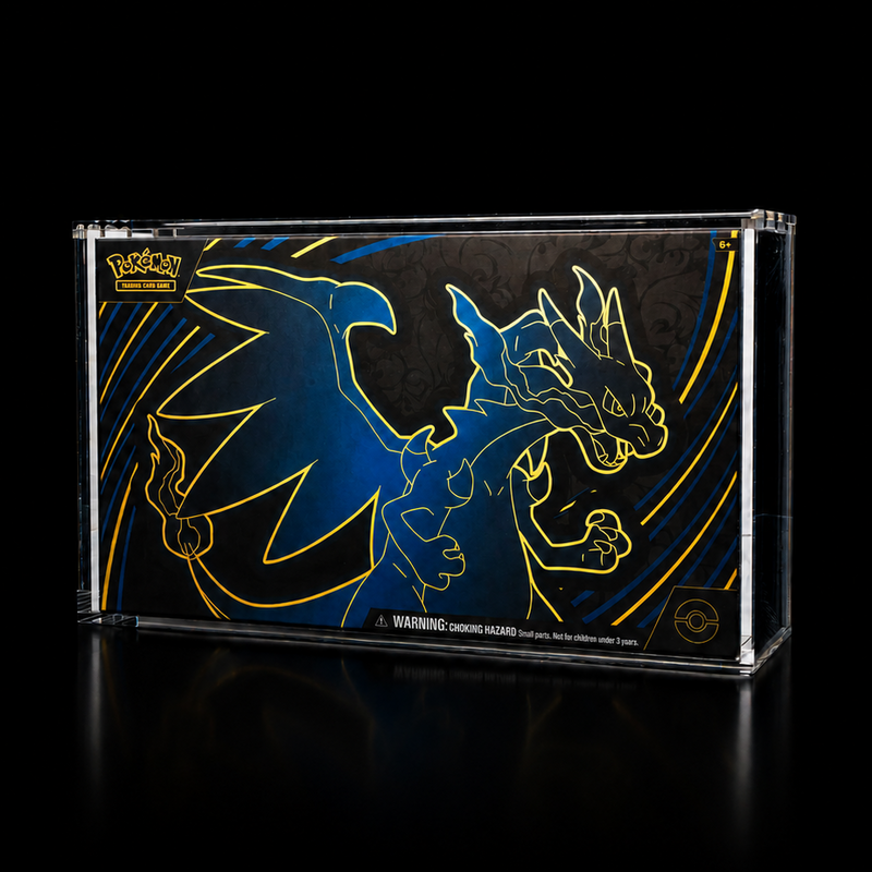 Charizard UPC skyddsbox – Akrylbox för Pokémon Ultra Premium Collection | Catch N’ Protect