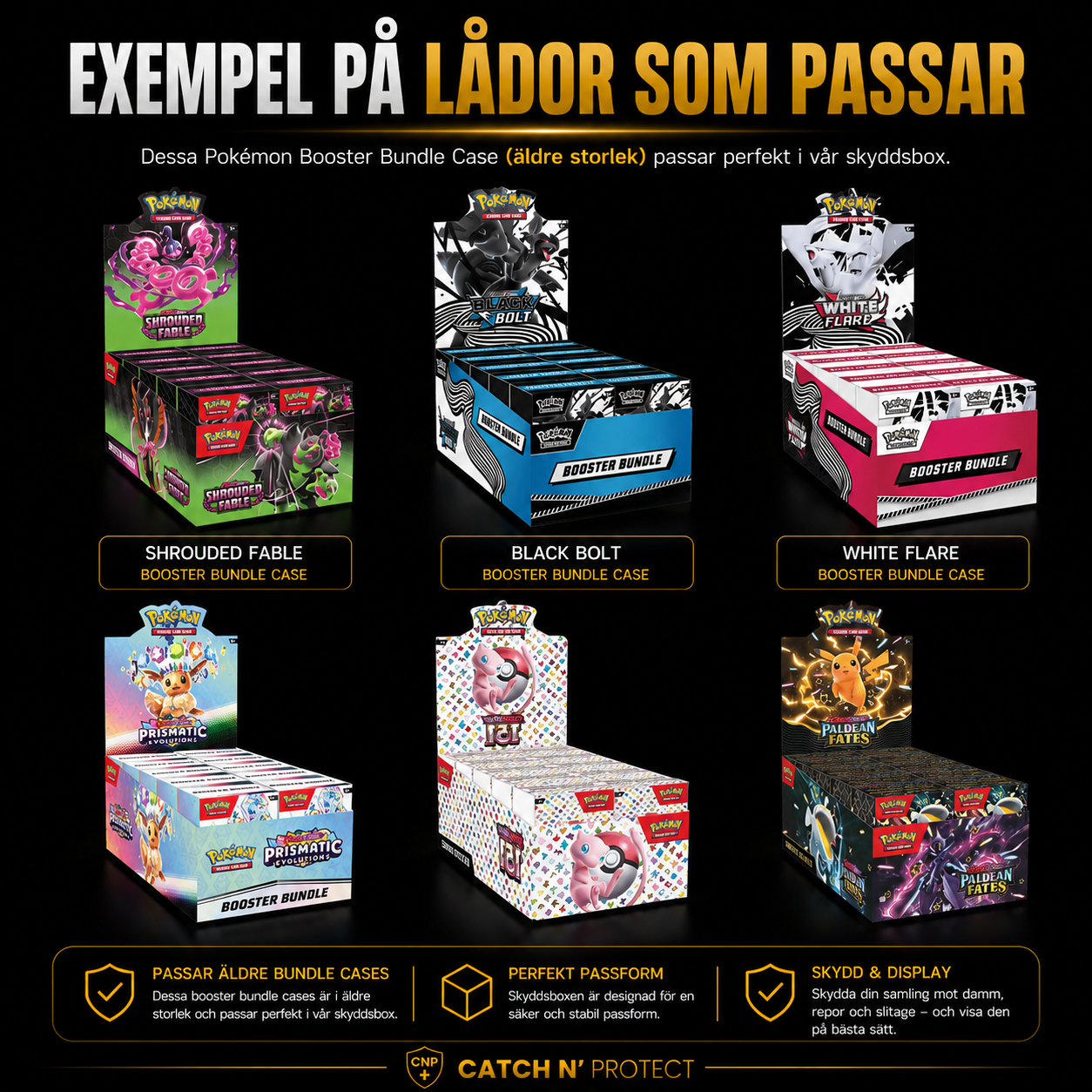 Boosterbundle display skyddsbox - Pokemon