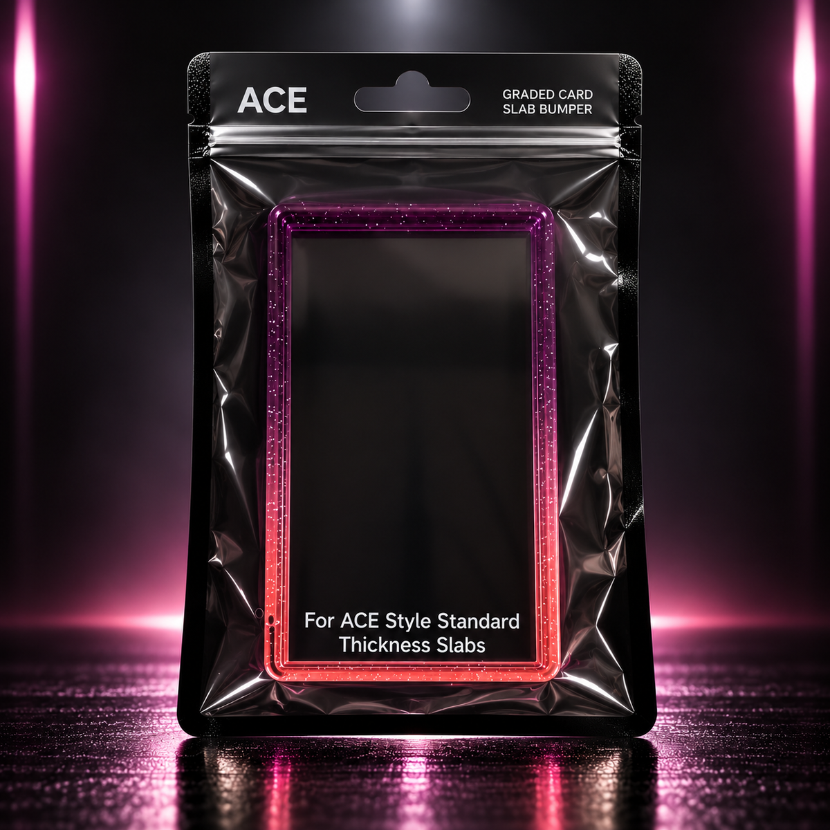 Neon Magenta – ACE Premium Card Bumper / Slab Guard för graderade kort | Catch N’ Protect