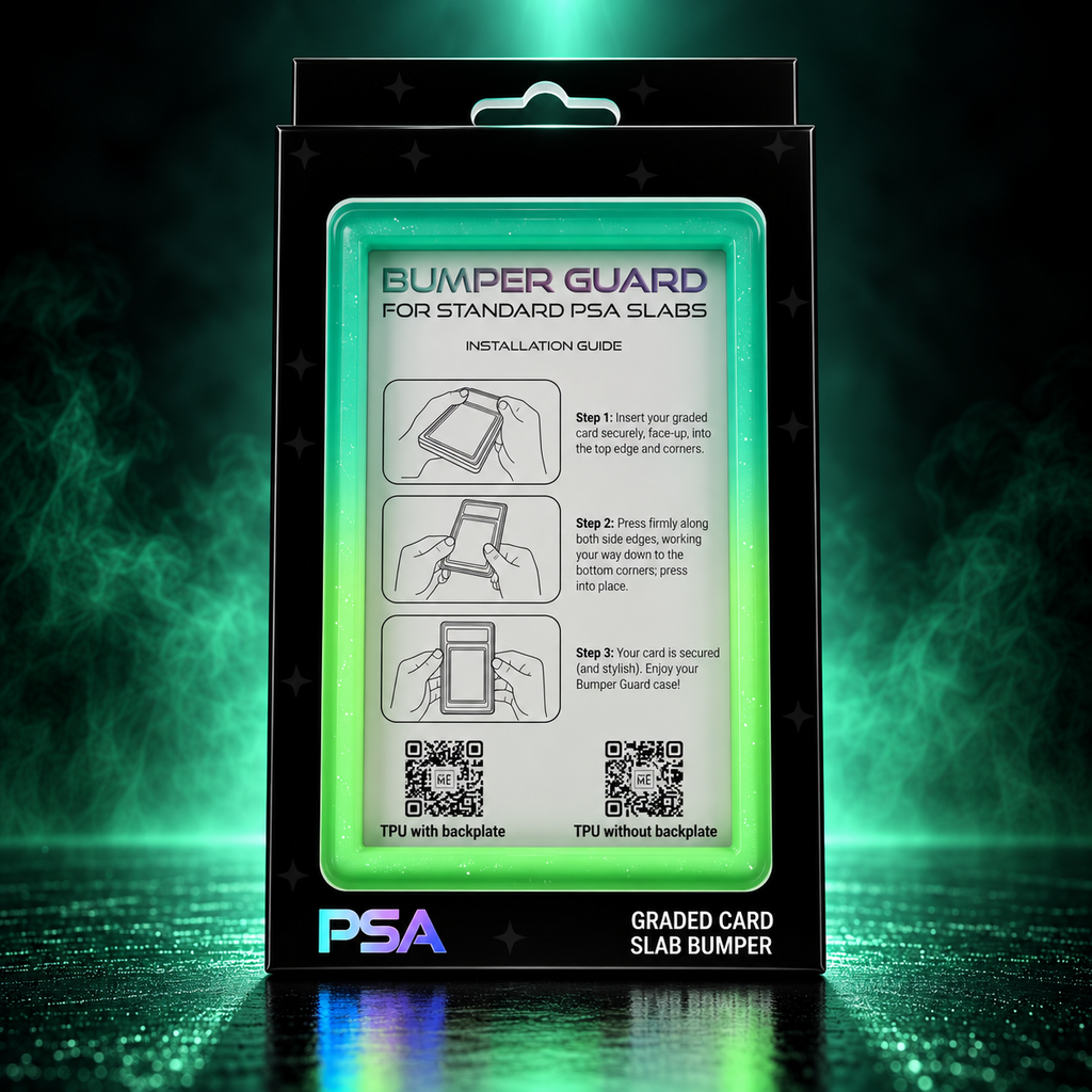 Neon Surge – PSA Standard Card Bumper / Slab Guard för graderade kort | Catch N’ Protect