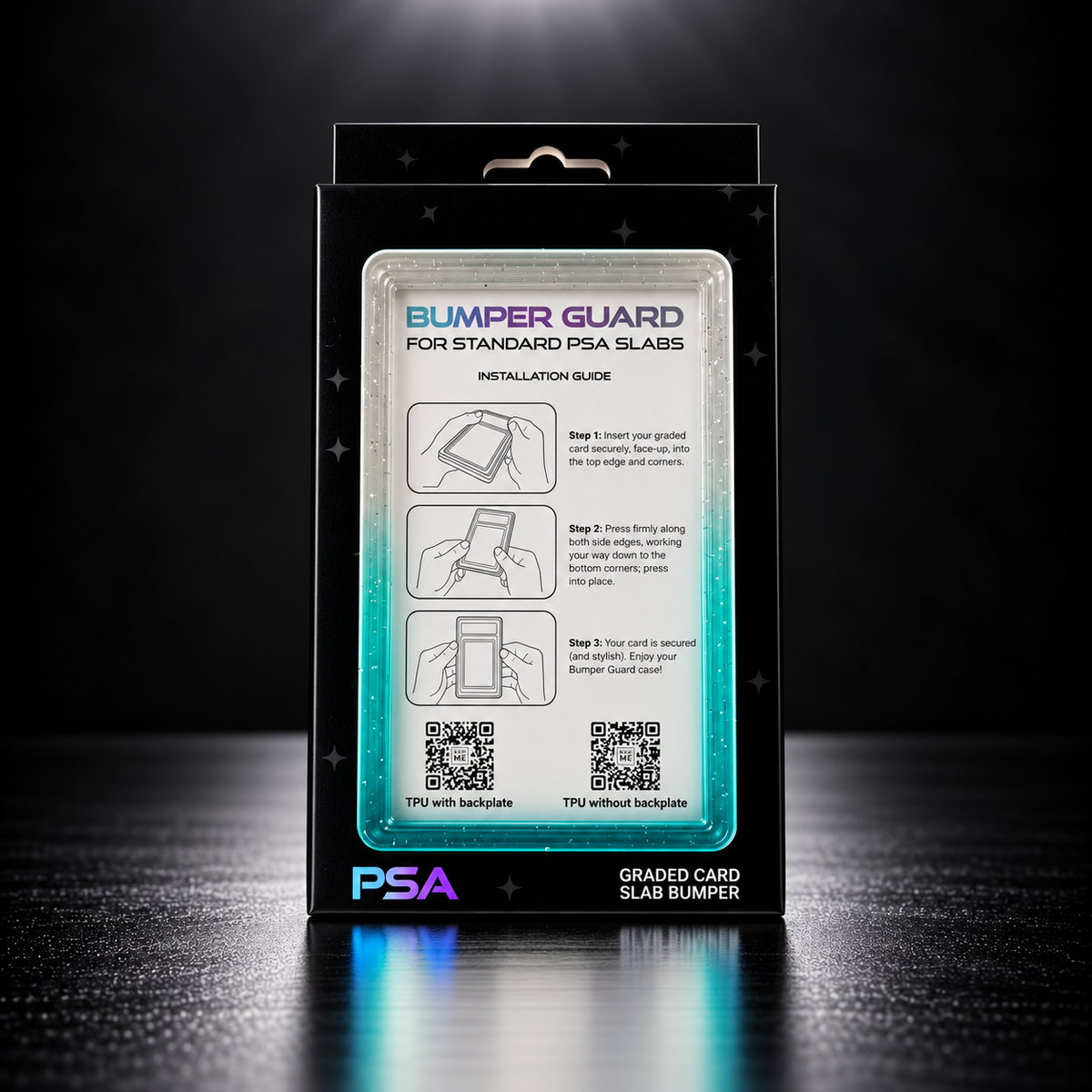 Polar Blue – PSA Premium Card Bumper / Slab Guard för graderade kort | Catch N’ Protect