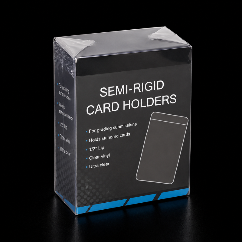 Semi Rigid Card Holders – kortskydd för Pokémon, One Piece, MTG, Lorcana, fotbollskort och andra samlarkort | Catch N’ Protect