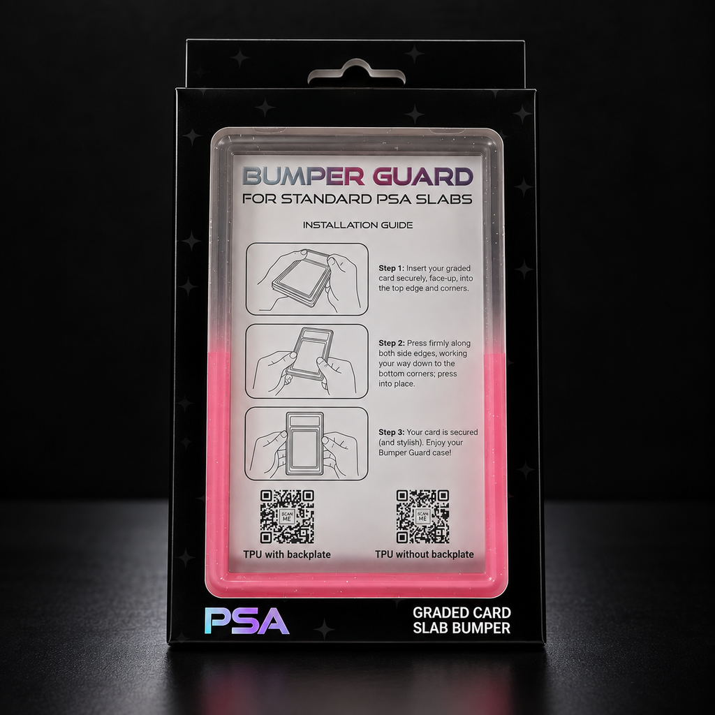 Shadow Pink – PSA Standard Card Bumper / Slab Guard för graderade kort | Catch N’ Protect