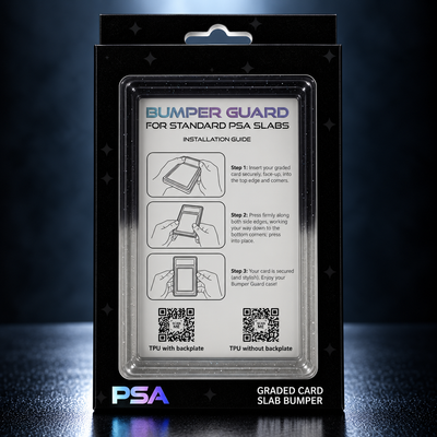 Smoke Silver – PSA Premium Card Bumper / Slab Guard för graderade kort | Catch N’ Protect