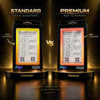 Standard vs Premium Card Bumper – Slab Guard skydd för graderade kort med eller utan transparent glasparti | Catch N’ Protect